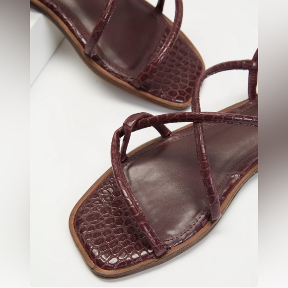 ALDO Toosieflex Burgundy Strappy Sandals – Size 9 – Comfort & Style - Picture 3 of 6